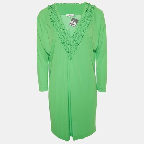 Etro Green jersey Frill Neck Detail Mini Dress L - Etro - Modalova