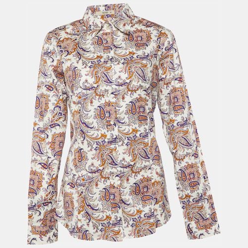 Etro Multicolor Paisley Printed Cotton Button Front Shirt M - Etro - Modalova