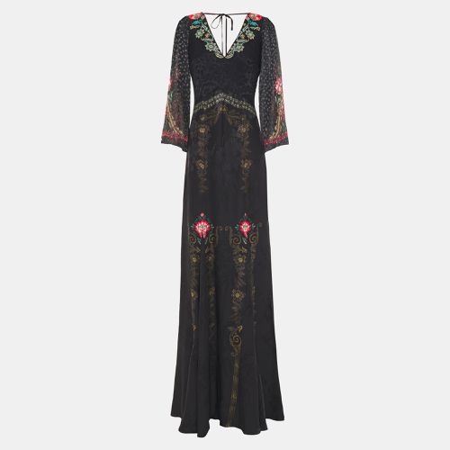 Etro Black Printed Silk Blend Maxi Dress M (IT 42) - Etro - Modalova