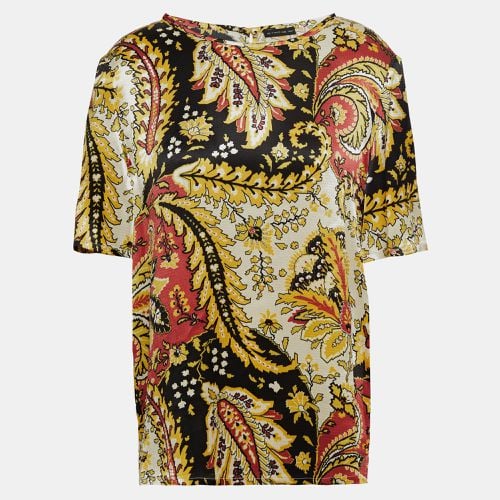 Etro Viscose Short Sleeved Top IT 42 - Etro - Modalova