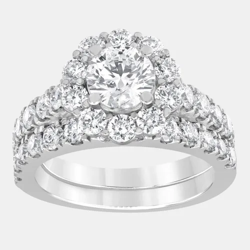 Ct 14k White Gold Lab Grown Diamond Bridal Set - Evolve - Modalova