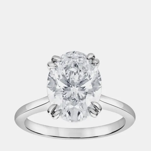Ct 14k White Gold Lab Grown Diamond Solitaire Ring - Evolve - Modalova