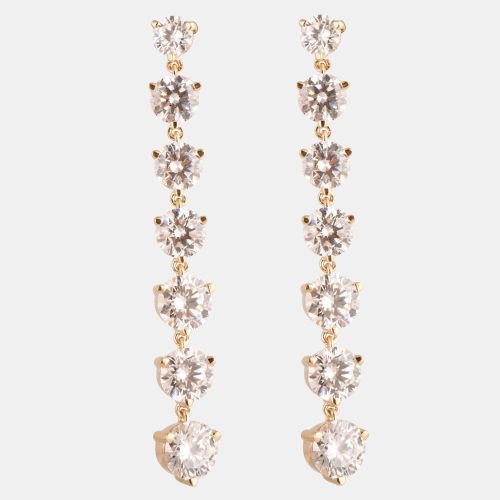 Ct 14k Yellow Gold Lab Grown Diamond Dangle Earrings - Evolve - Modalova