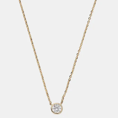 Ct 14k Yellow Gold Lab Grown Diamond Solitaire Pendant - Evolve - Modalova