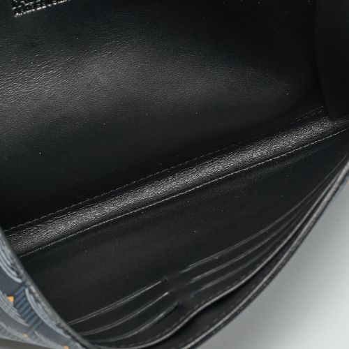 Black Coated Canvas Continental Flap Wallet - Faure Le Page - Modalova
