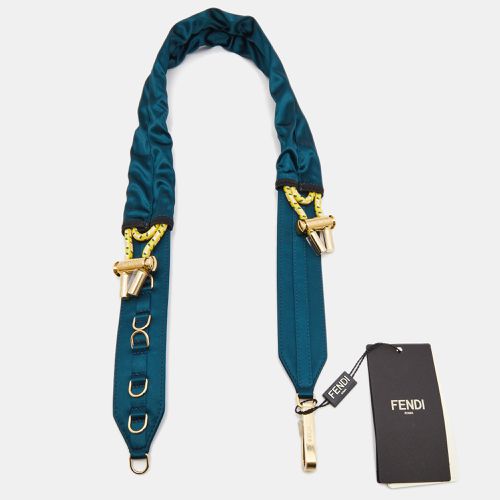 Fendi Teal Blue Satin Shoulder Strap - Fendi - Modalova