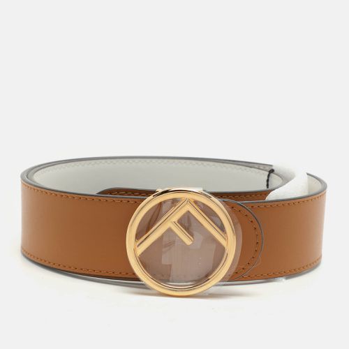 Fendi Caramel/White Leather F is Fendi Reversible Belt 75 CM - Fendi - Modalova