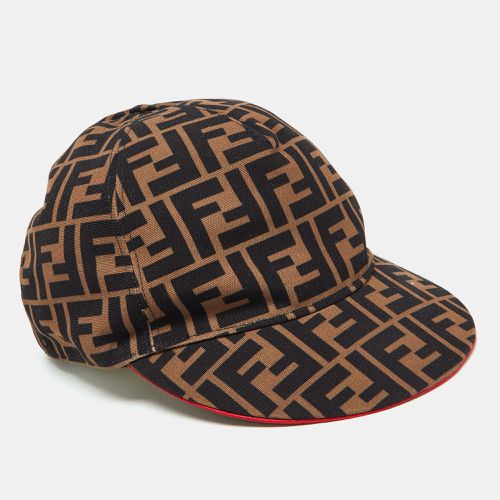 Fendi Tobacco Brown Zucca Pattern Canvas Baseball Cap - Fendi - Modalova