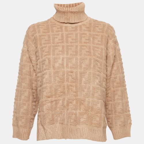 D FF Mohair Wool Knit Turtleneck Pullover S - Fendi - Modalova