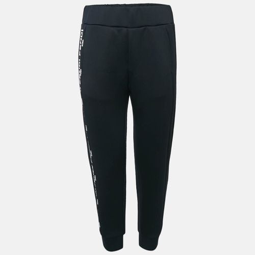 Fendi Black Logo Print Neoprene Track Pants S - Fendi - Modalova