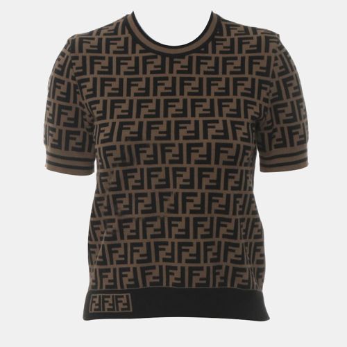 Fendi Zucca Monogram Pullover Sweater Top - Fendi - Modalova