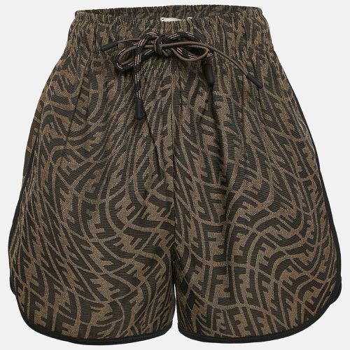 Fendi Tobacco Brown FF Vertigo Jacquard Shorts S - Fendi - Modalova