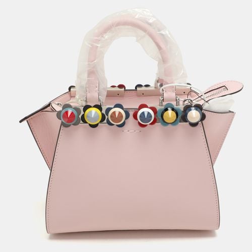 Fendi Pink Leather Mini Studded 3Jours Tote - Fendi - Modalova