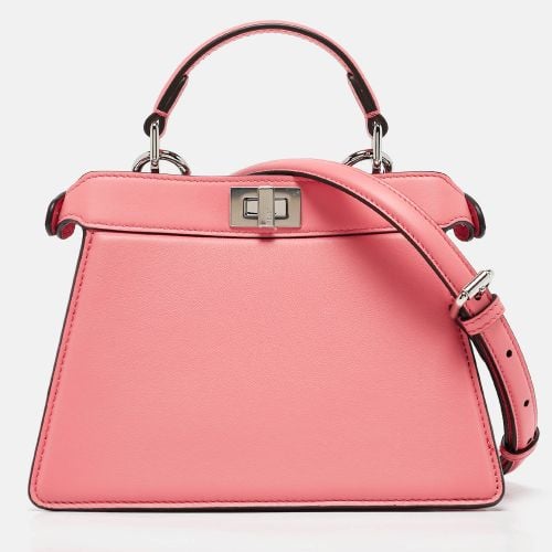 Fendi Pink Leather Petite Peekaboo ISeeU Top Handle Bag - Fendi - Modalova