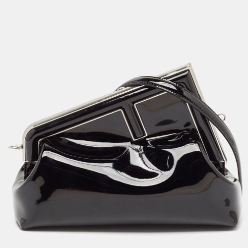 Fendi Black Patent Leather Midi First Bag - Fendi - Modalova