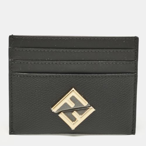 Fendi Black Leather FF Card Holder - Fendi - Modalova