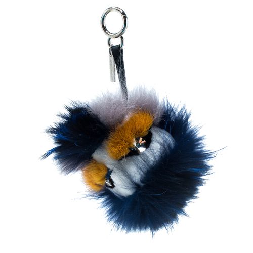 Fendi Multicolor Crystal-Eyed Fur Monster Bag Charm - Fendi - Modalova