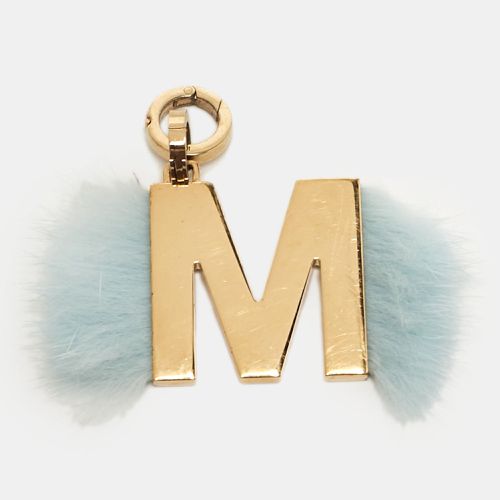 Abclick Letter M Fur Gold Tone Charm - Fendi - Modalova