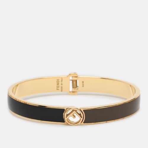 Fendi F is Fendi Bicolor Enamel Gold Tone Bracelet L - Fendi - Modalova