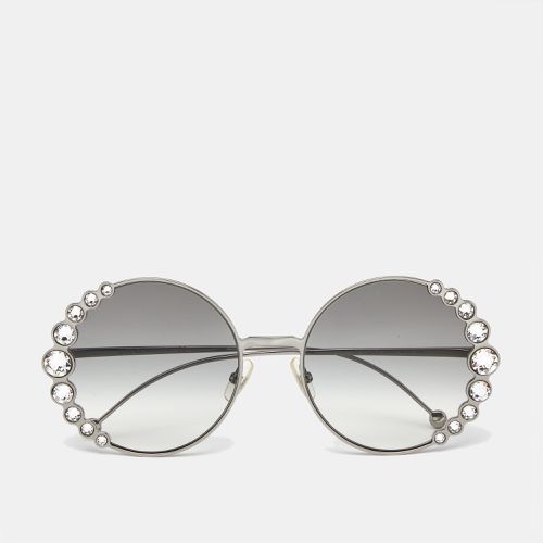 Fendi Grey Gradient Crystals FF0259S Round Sunglasses - Fendi - Modalova