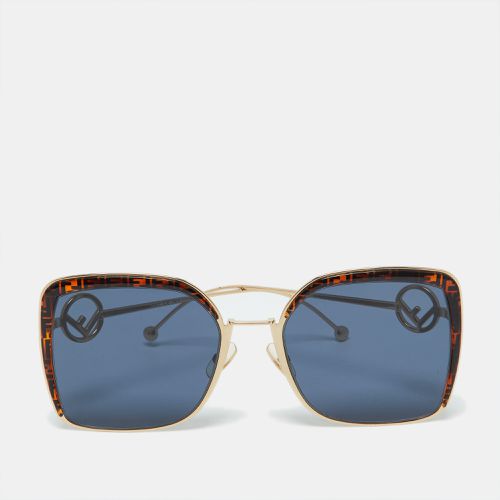 Fendi Gold Tone/Blue FF 0294/S F is Fendi FF Cat Eye Sunglasses - Fendi - Modalova