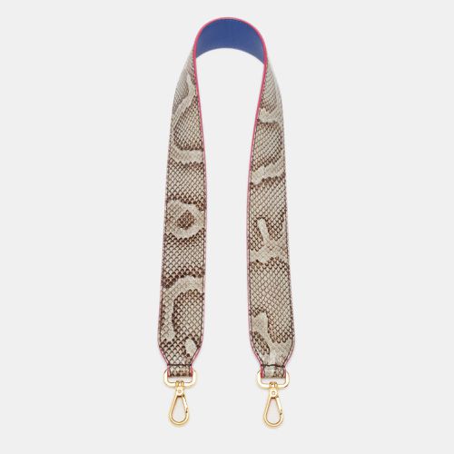 Fendi Grey/Blue Snakeskin Strap You Shoulder Bag Strap - Fendi - Modalova