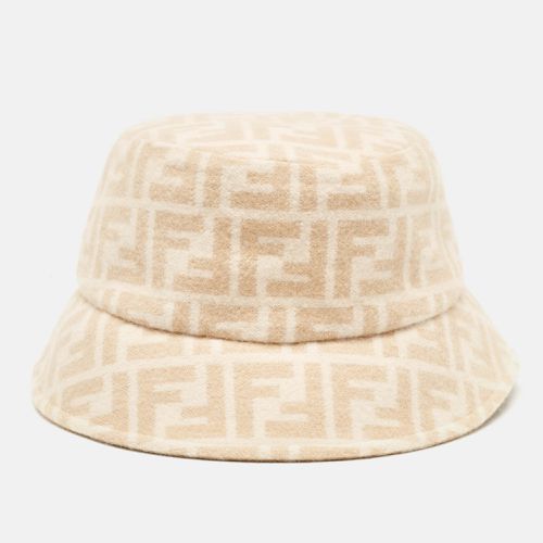 Fendi Zucca All Over Wool Bucket Hat S - Fendi - Modalova