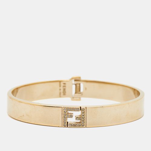 Fendi Fendista Crystals Gold Tone Bracelet M - Fendi - Modalova