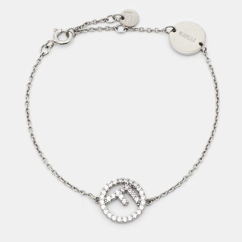 Fendi F is Fendi Crystals Silver Tone Bracelet - Fendi - Modalova