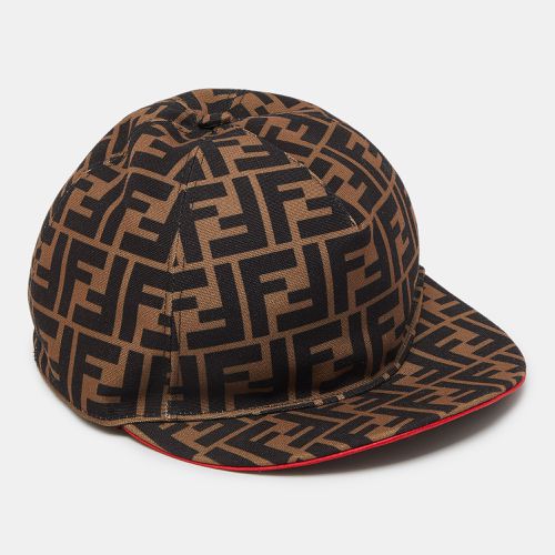 Fendi Tobacco Brown Zucca Pattern Canvas Baseball Cap One Size - Fendi - Modalova