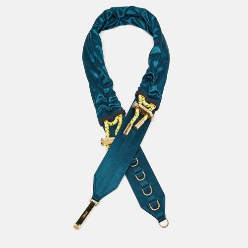 Fendi Teal Blue Satin Shoulder Strap - Fendi - Modalova