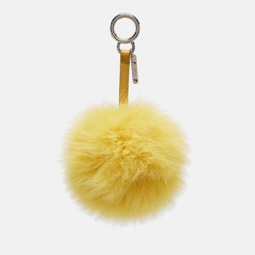 Fendi Yellow Fox Fur Pom Pom Bag Charm - Fendi - Modalova