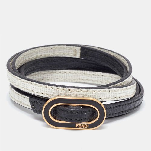 Fendi Crayons Monochrome Leather Wrap Bracelet - Fendi - Modalova