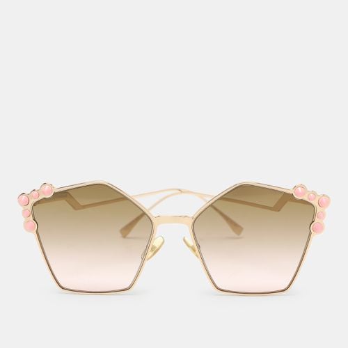 Pink Gradient FF 0261/S Spike Can Eye Geometric Sunglasses - Fendi - Modalova