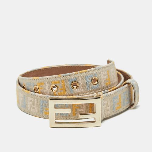 Fendi Multicolor Zucchino Canvas FF Buckle Belt 85 CM - Fendi - Modalova