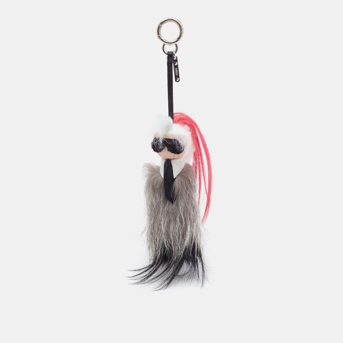 Fendi Multicolor Fox & Mink Fur Karlito Bag Charm - Fendi - Modalova