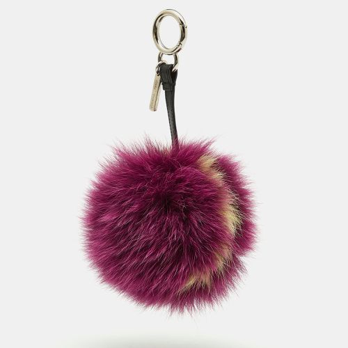 Fendi Purple Fox Fur Alphabet 'I' Bag Charm - Fendi - Modalova