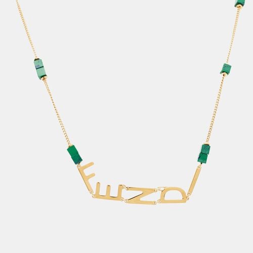 Fendi Logo Composite Gold Tone Necklace - Fendi - Modalova