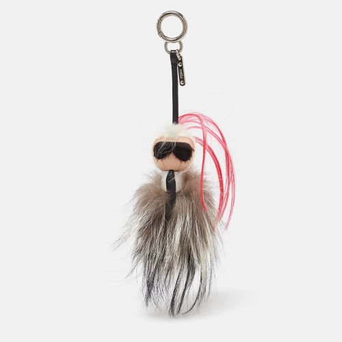 Fendi Multicolor Mink Fur and Leather Karlito Bag Charm - Fendi - Modalova