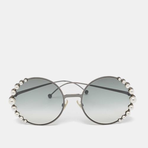 Fendi Black Gradient FF0295/S Pearl Round Sunglasses - Fendi - Modalova