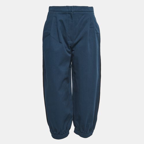 Fendi Navy Blue Cotton Balloon-Leg Trousers M - Fendi - Modalova