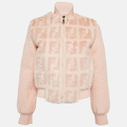 Fendi Pink Monogram Mink Fur Jacket XS - Fendi - Modalova