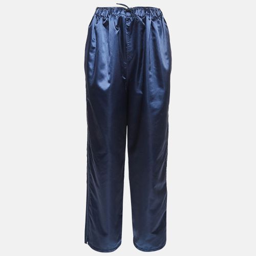 Fendi Blue Satin Parachute Trackpants M - Fendi - Modalova