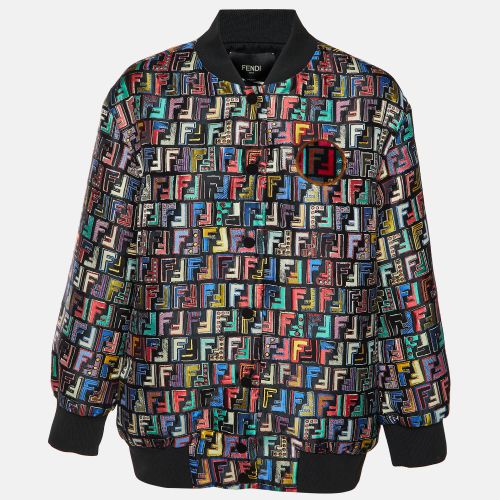 FF Jacquard Button Front Bomber Jacket M - Fendi - Modalova