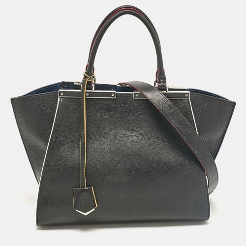 Fendi Black/Blue Leather Medium 3Jours Tote - Fendi - Modalova