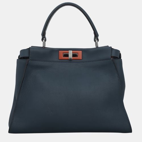 Fendi Blue Medium Peekaboo Bag - Fendi - Modalova