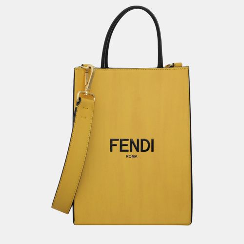 Fendi Roma Leather Shopping Tote Bag - Fendi - Modalova