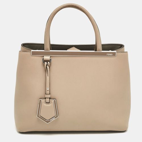 Fendi Beige Leather Petite 2Jours Tote - Fendi - Modalova