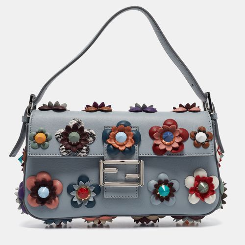 Fendi Multicolor Leather Flowerland Baguette Bag - Fendi - Modalova