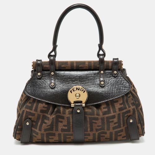 Fendi Tobacco Zucca Canvas and Leather Small Magic Satchel - Fendi - Modalova